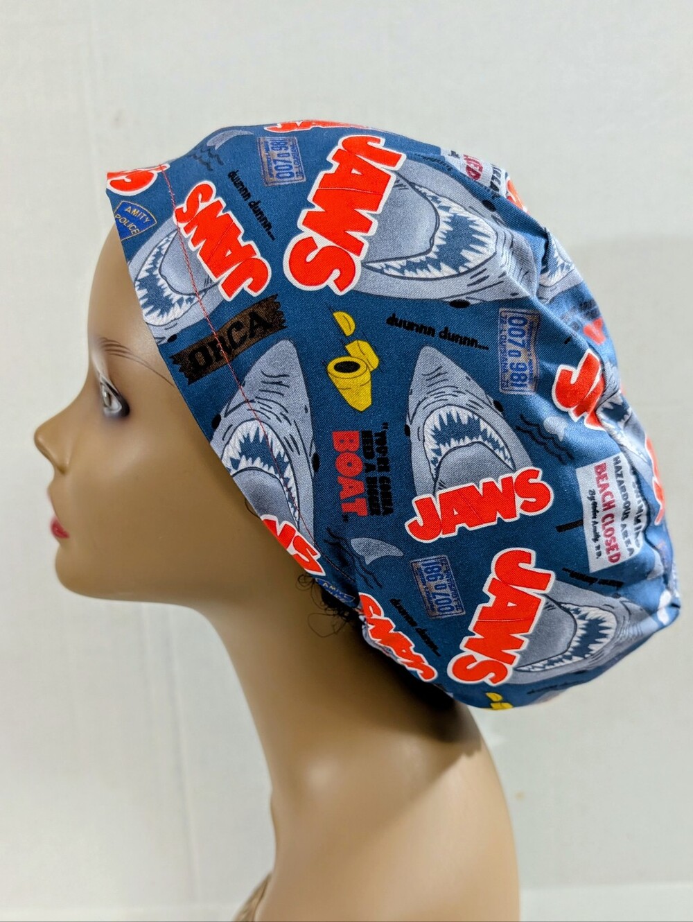 Jaws, Shark,  Euro Style Scrub Cap, Scrub Cap